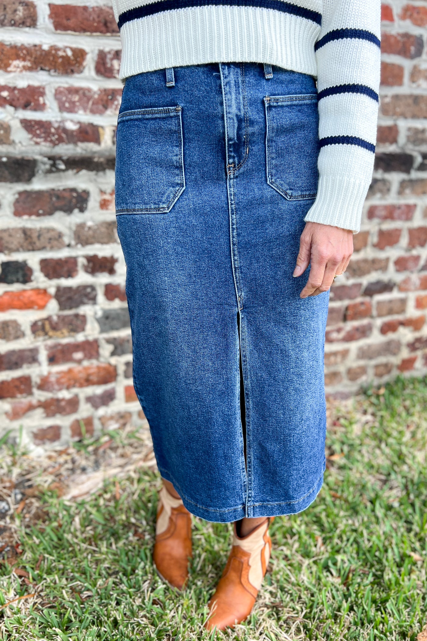 McLain denim skirt