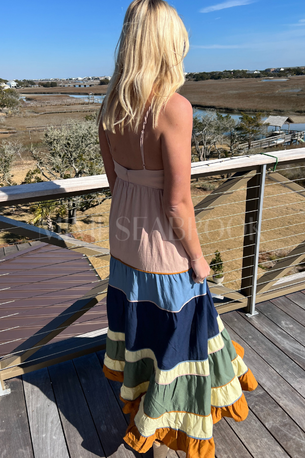 farm rio colorful maxi dress FARM Rio Wave Gradient Maxi Dress