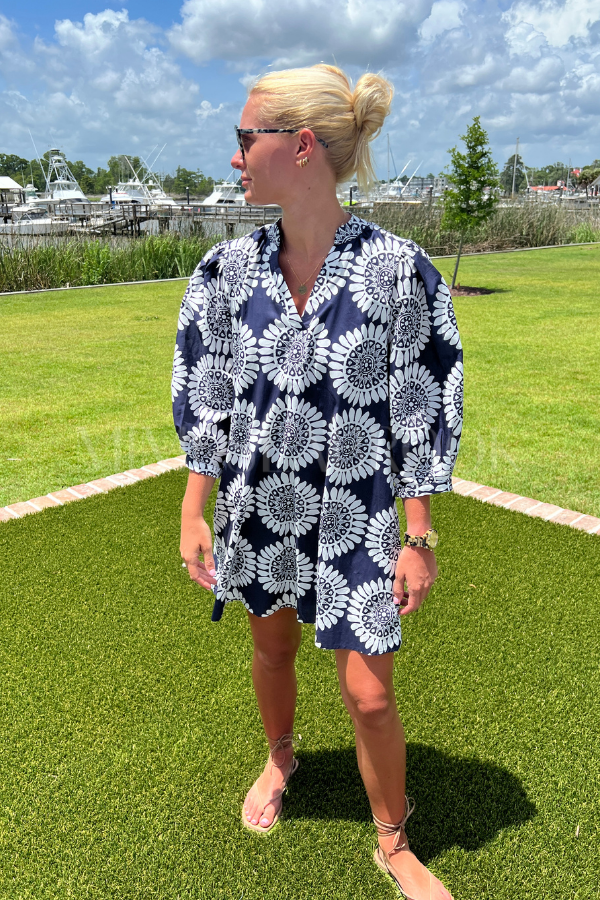 Cabot dress, navy