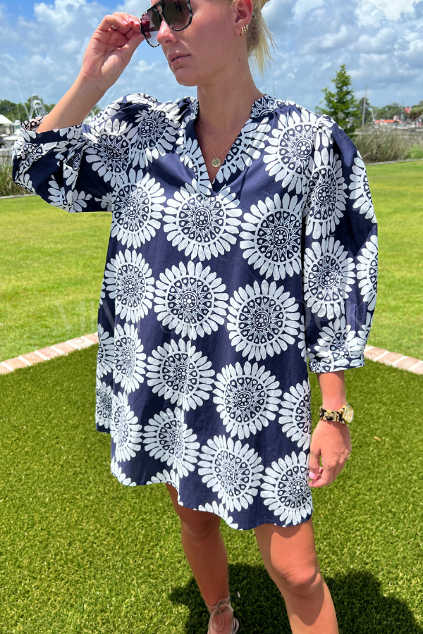 Cabot dress, navy