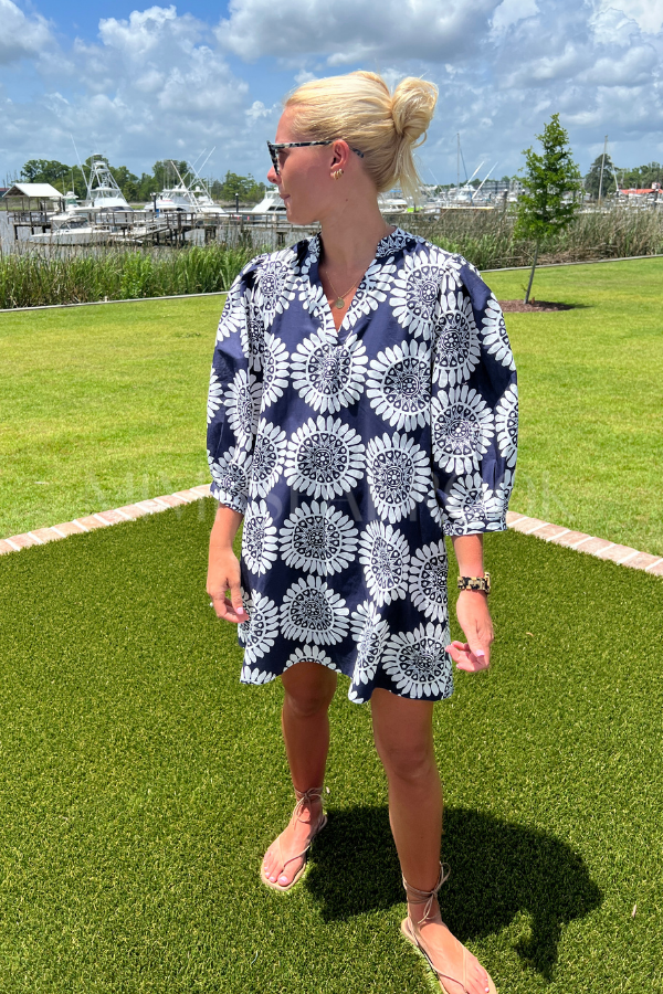 Cabot dress, navy