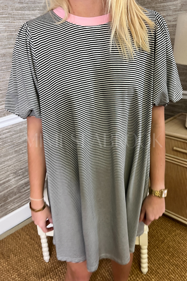 Cadwell dress, black/pink