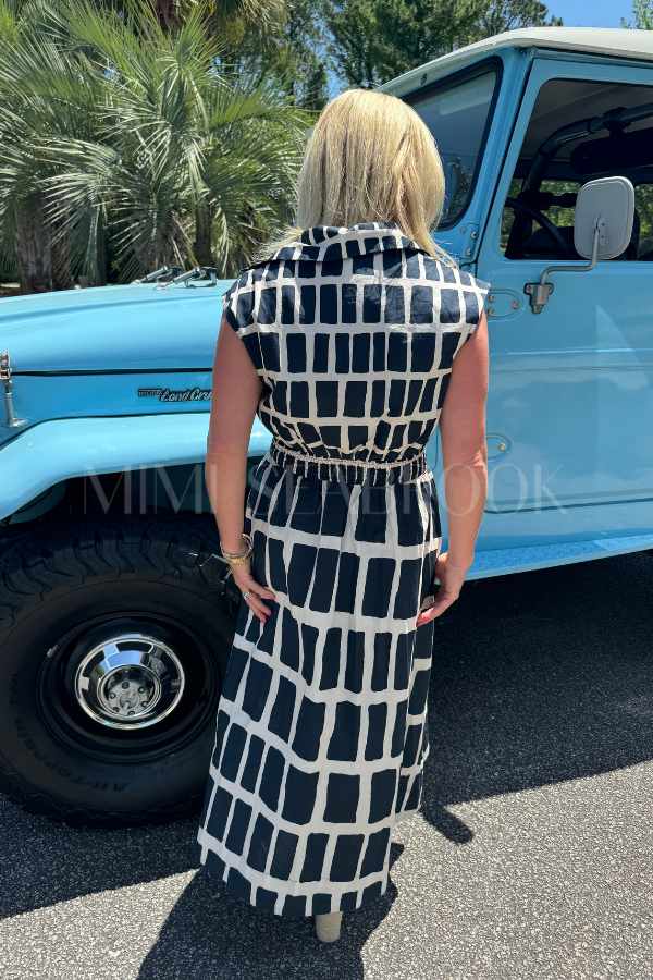 Cape May dress, navy