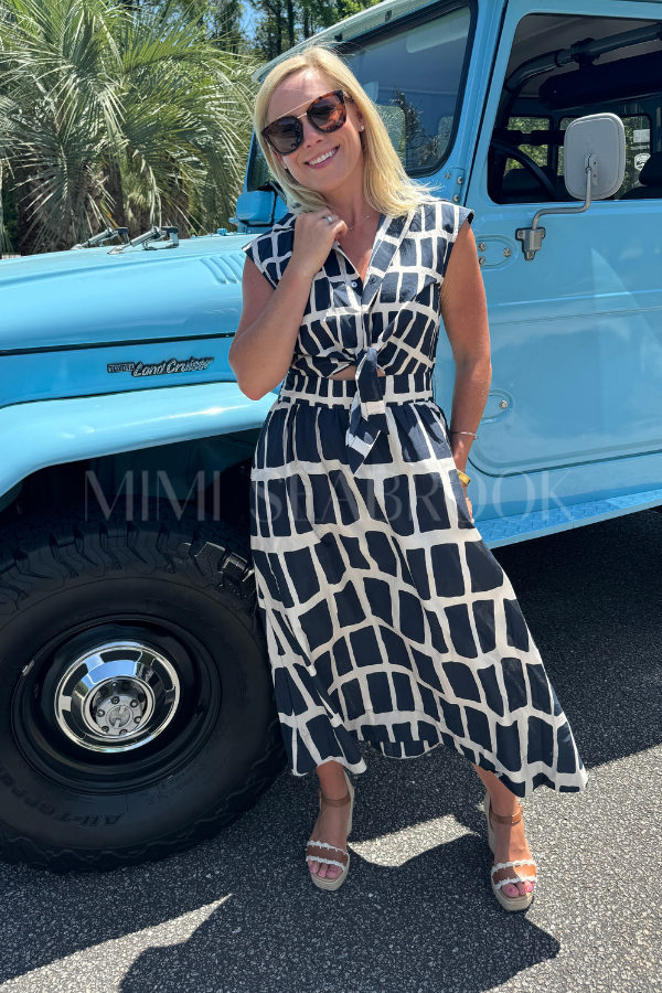 Cape May dress, navy