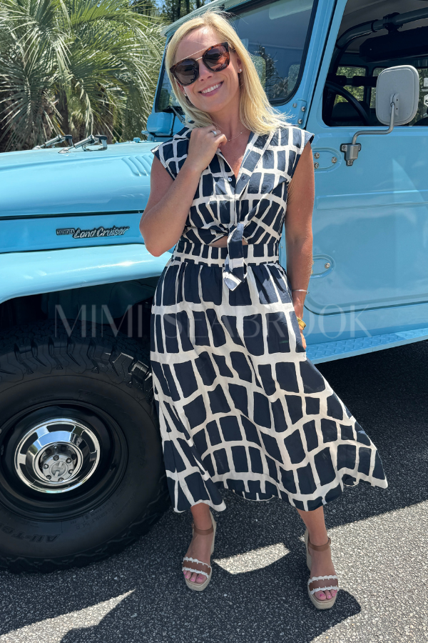Cape May dress, navy