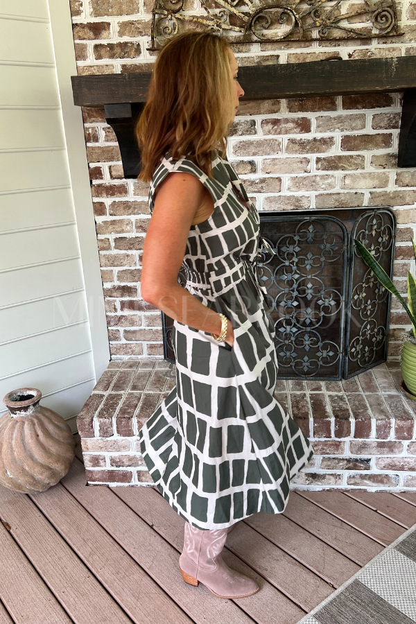 Cape May dress, olive