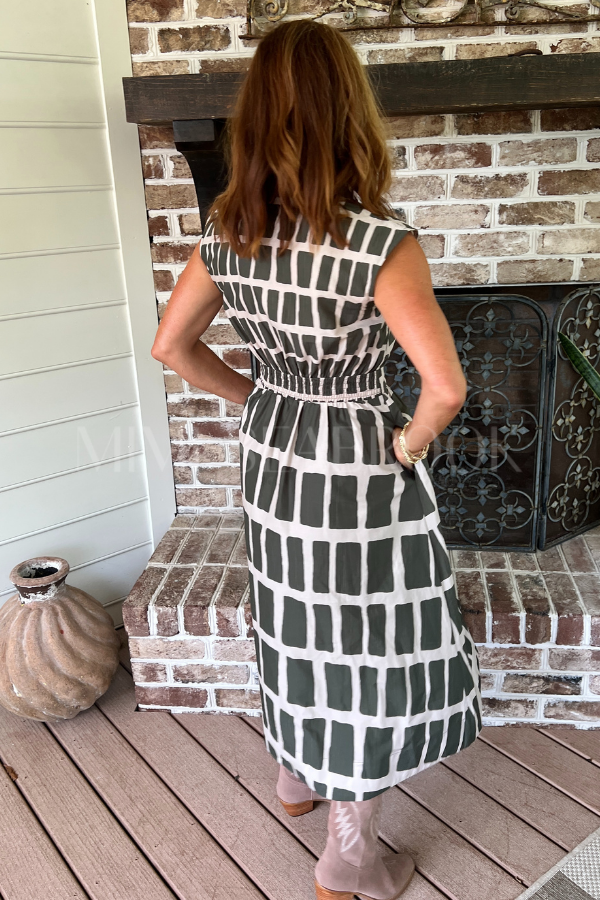Cape May dress, olive