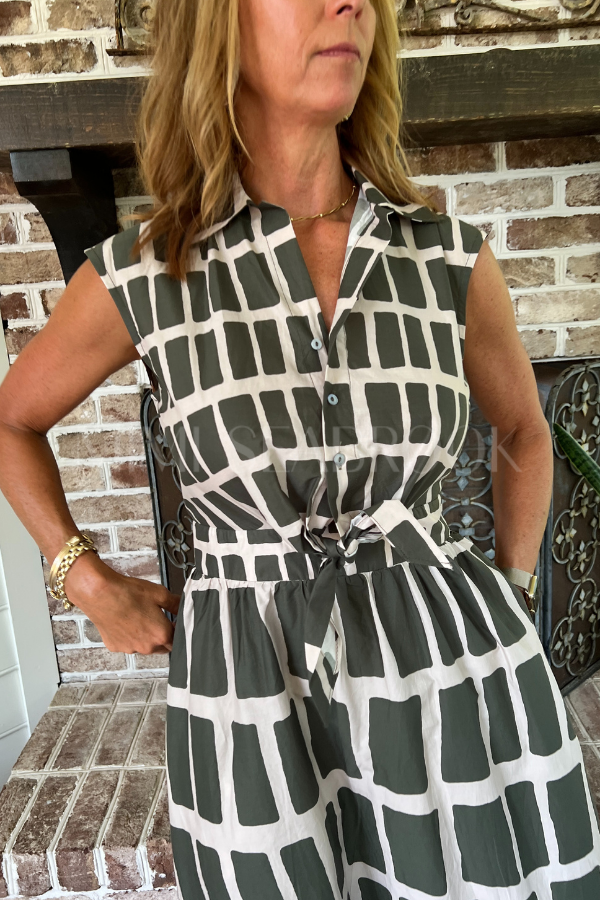 Cape May dress, olive