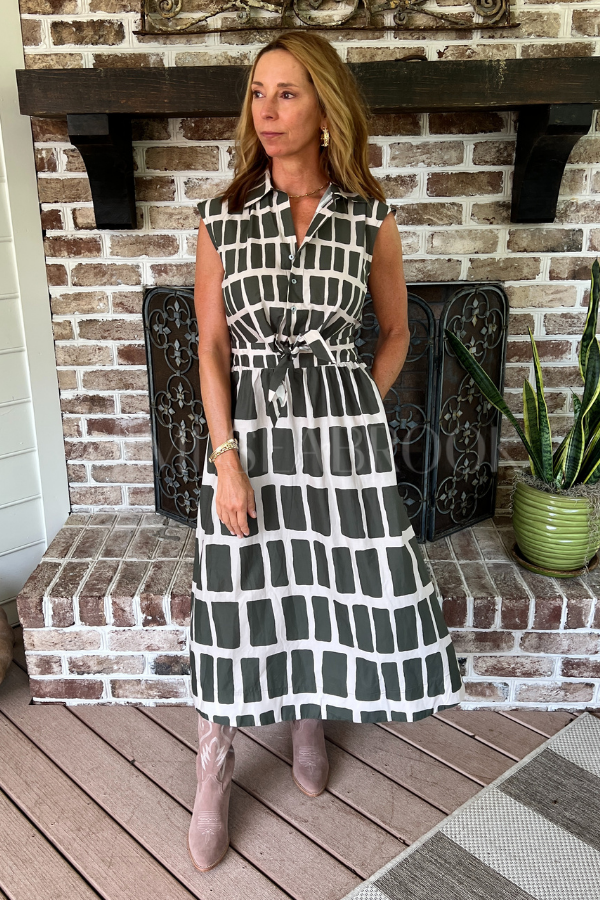 Cape May dress, olive