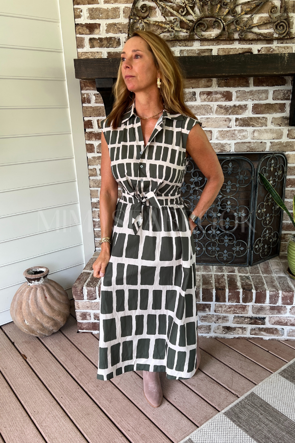Cape May dress, olive