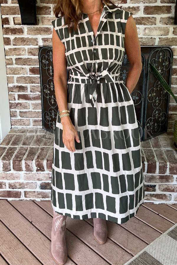 Cape May dress, olive