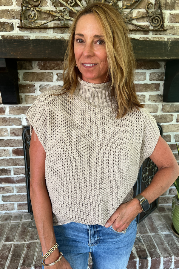 Carleen sweater, light mocha