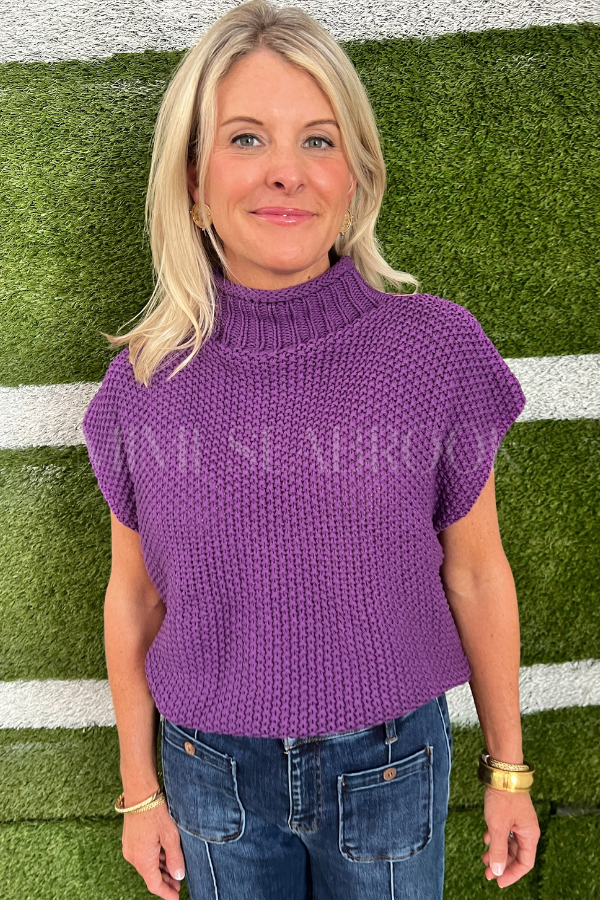 Carleen sweater, purple
