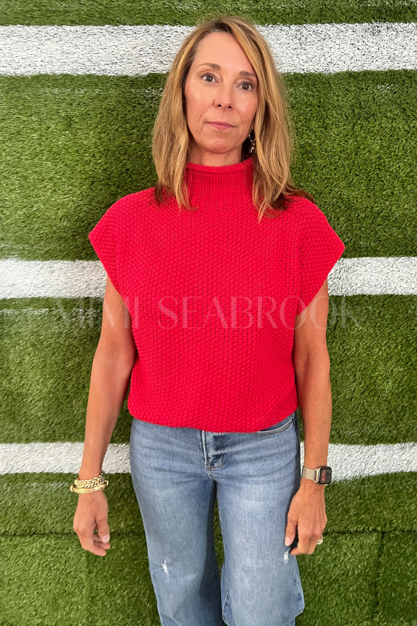 Carleen sweater, red