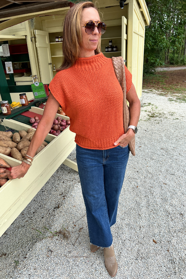 Carleen sweater, rust