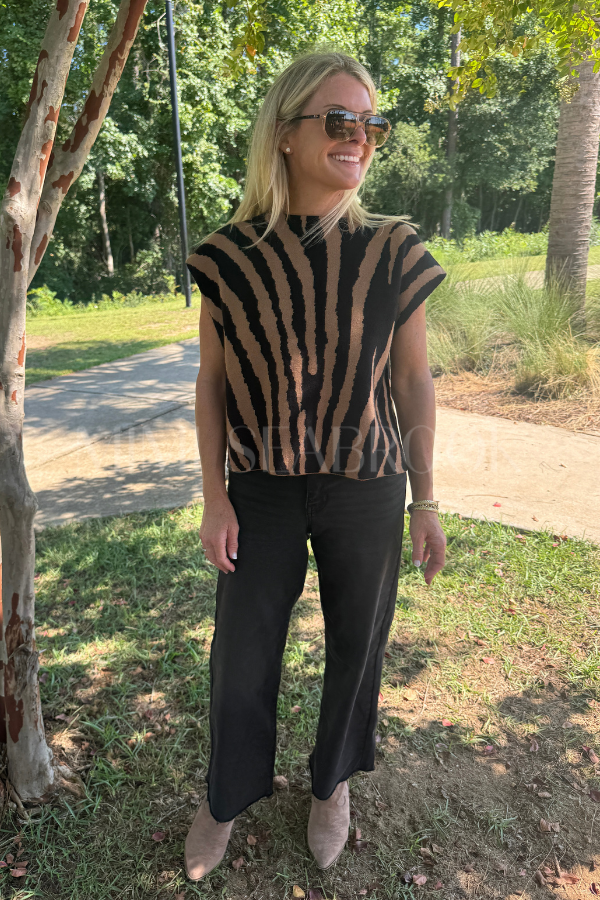 Carli wide leg jeans, black