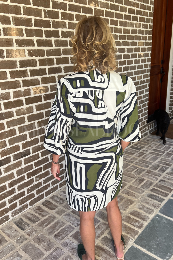 Carlisle dress, zebra print