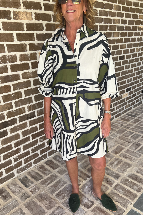 Carlisle dress, zebra print