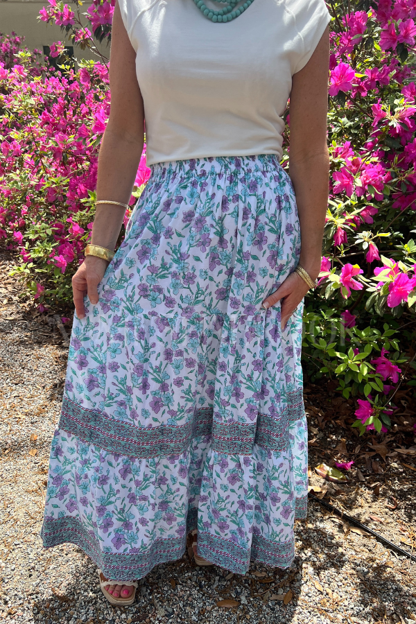 Carnation Skirt, Water Ballet by Victoria Dunn