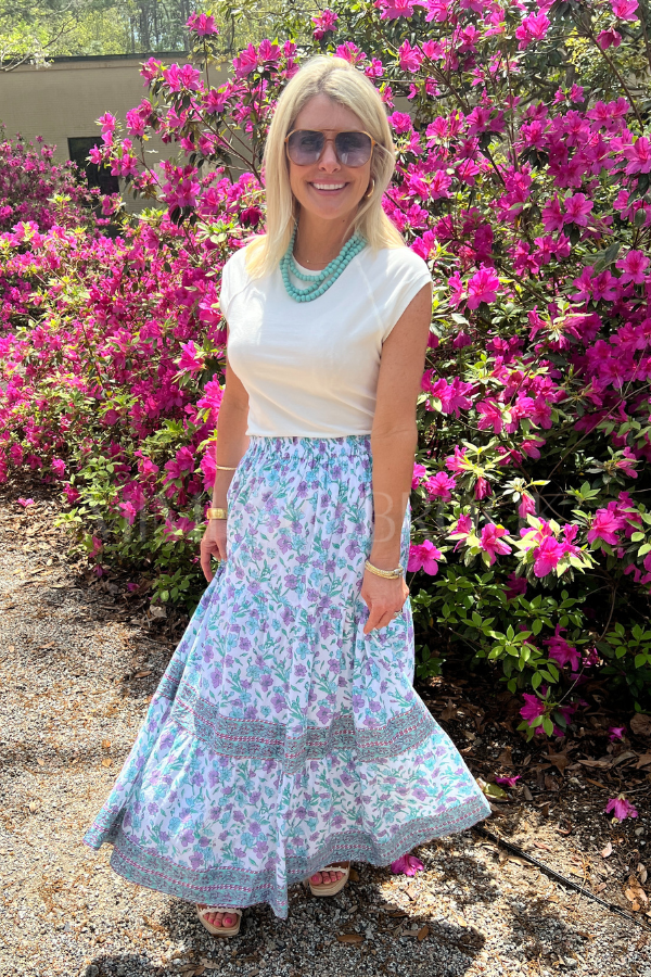 Carnation Skirt, Water Ballet by Victoria Dunn