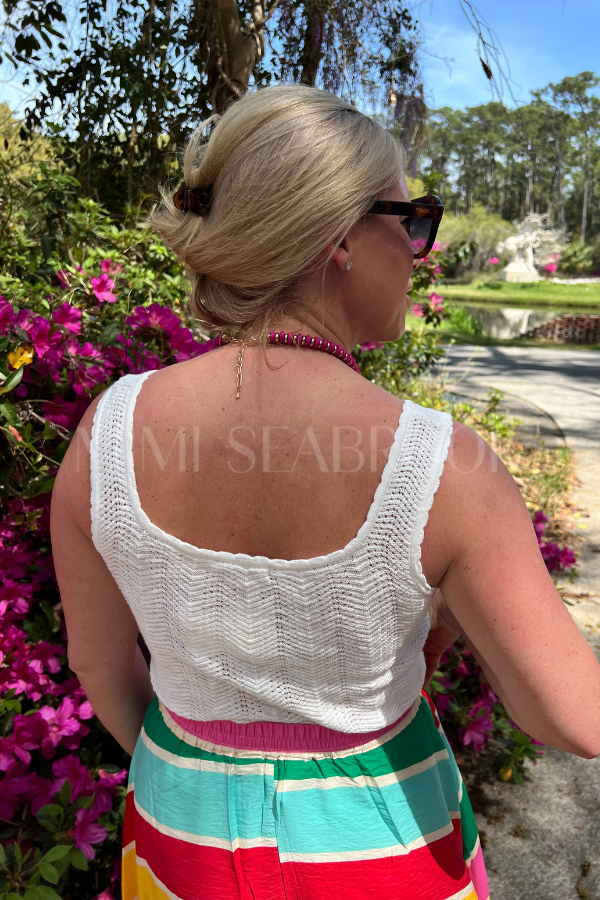 Carolyn top, white