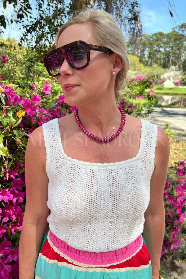 Carolyn top, white