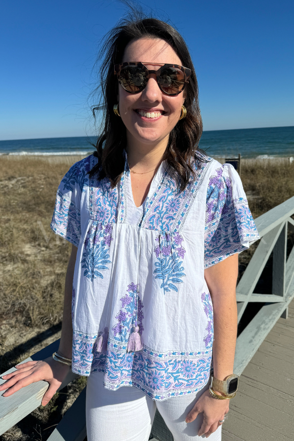 Catalina Blouse, Amethyst