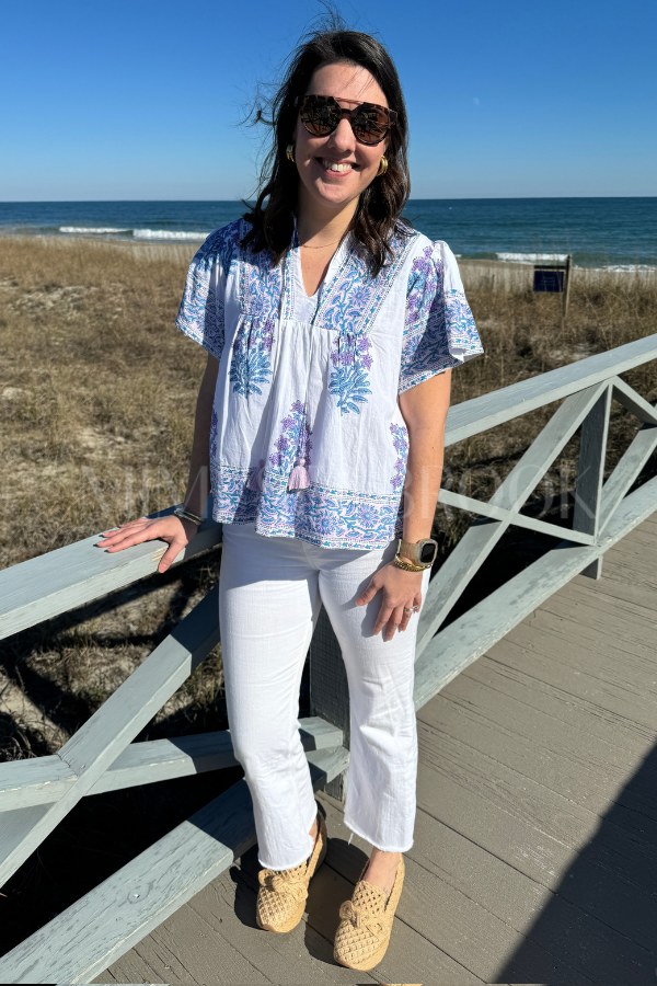 Catalina Blouse, Amethyst