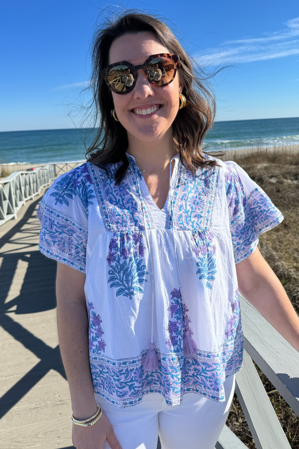 Catalina Blouse, Amethyst