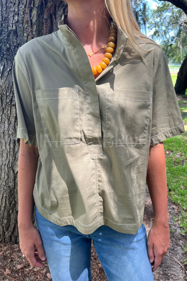 Cato top, olive