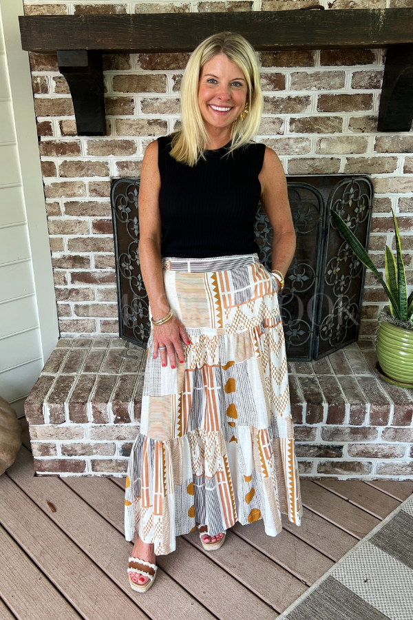 Cawley skirt, mocha