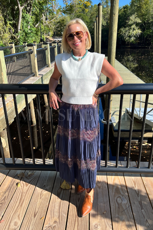Cecil skirt, navy
