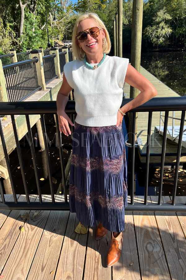 Cecil skirt, navy