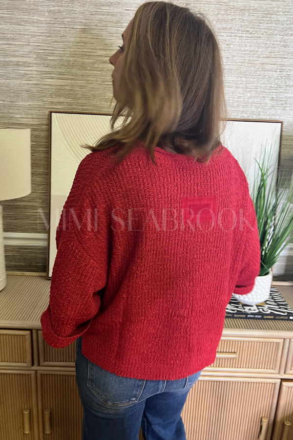 Celina sweater, red