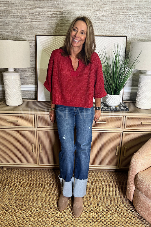 Celina sweater, red