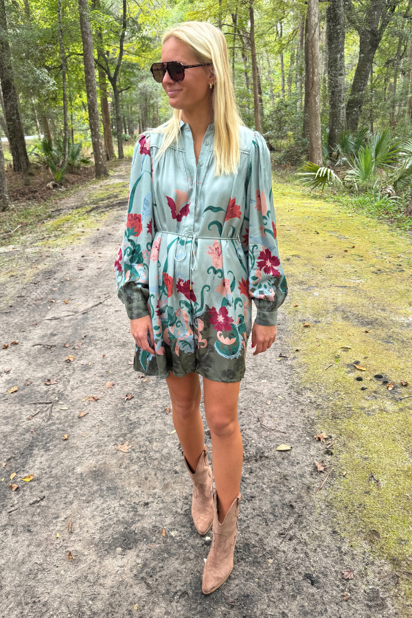 Charisma Mini Dress, Lys Print by Cleobella