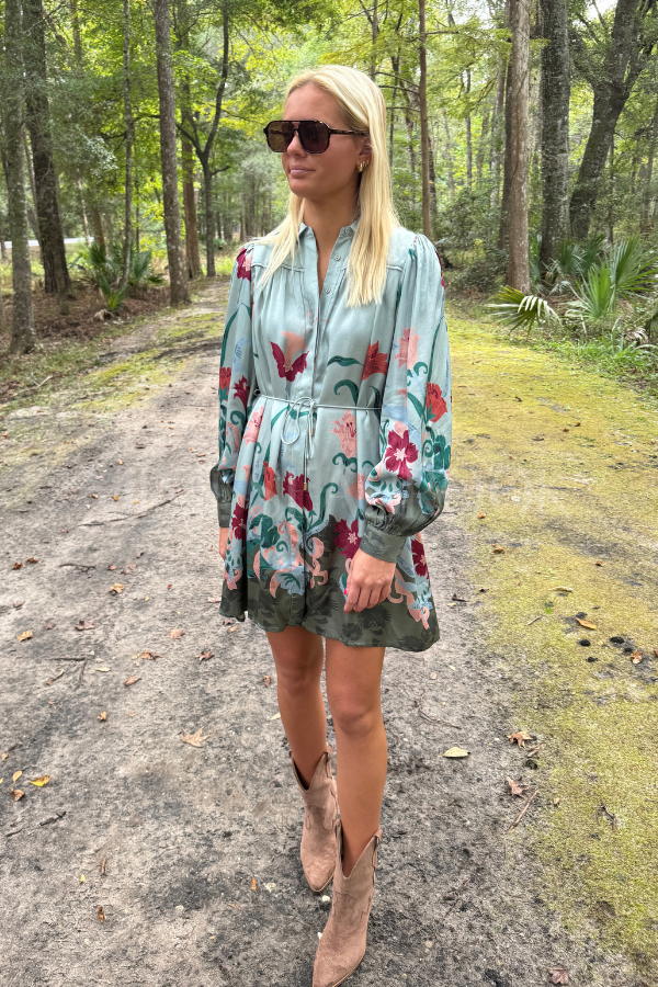 Charisma Mini Dress, Lys Print by Cleobella