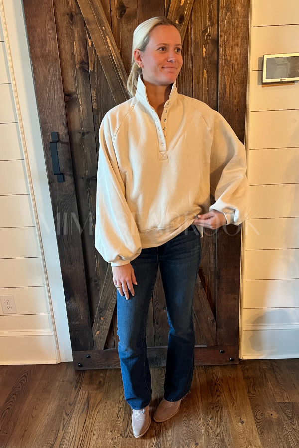 Charlize collared sweater, cream