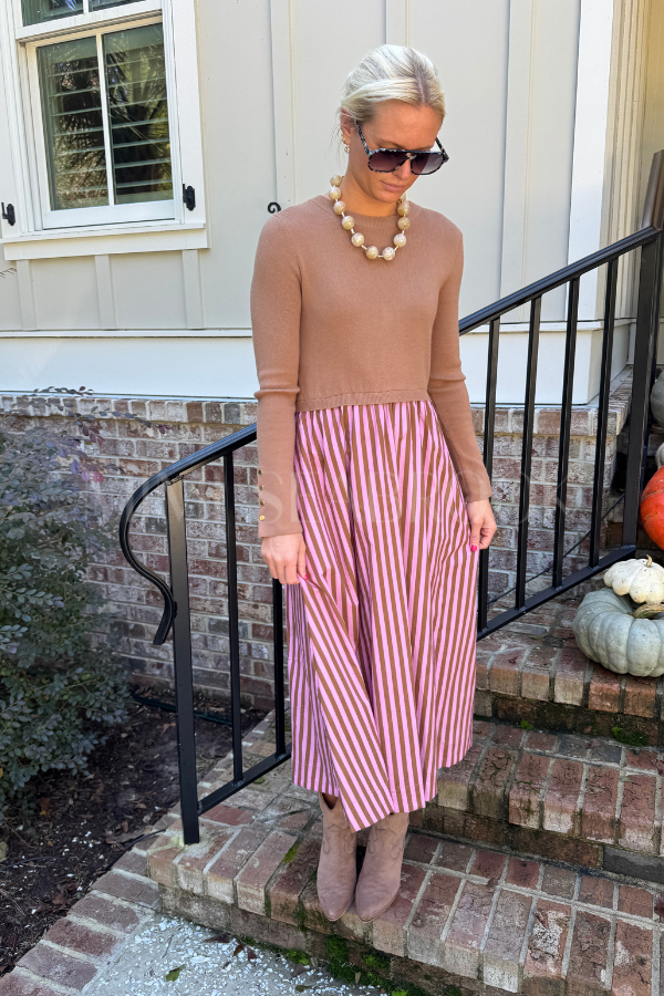Charlotte dress, camel