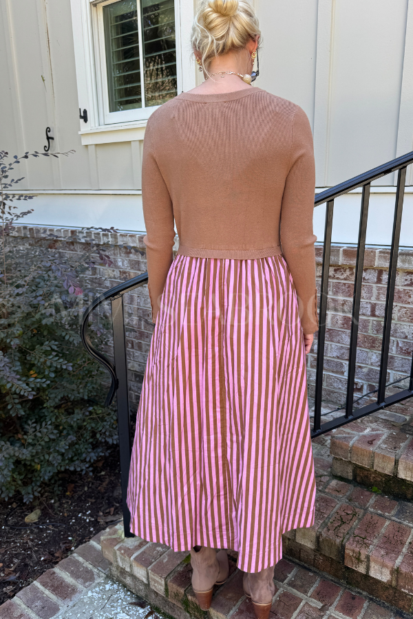 Charlotte dress, camel
