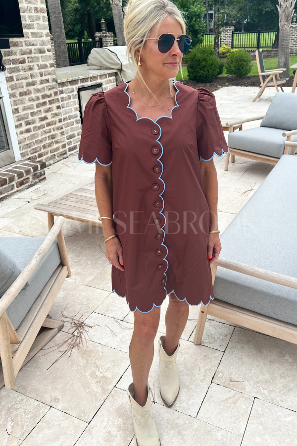 Charnette dress, brown