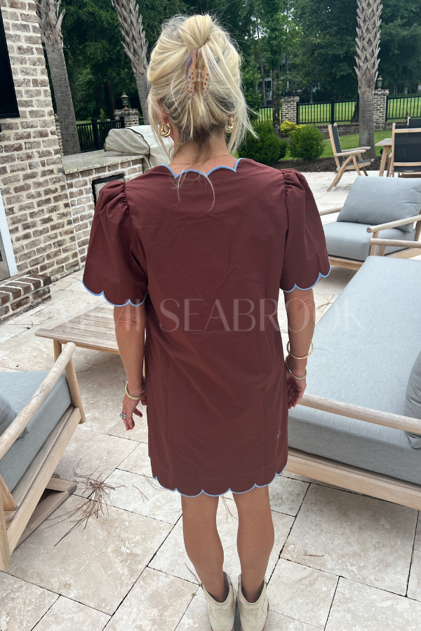 Charnette dress, brown