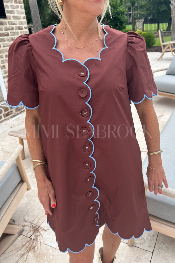 Charnette dress, brown