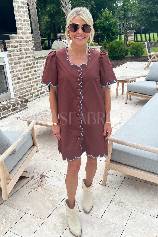 Charnette dress, brown