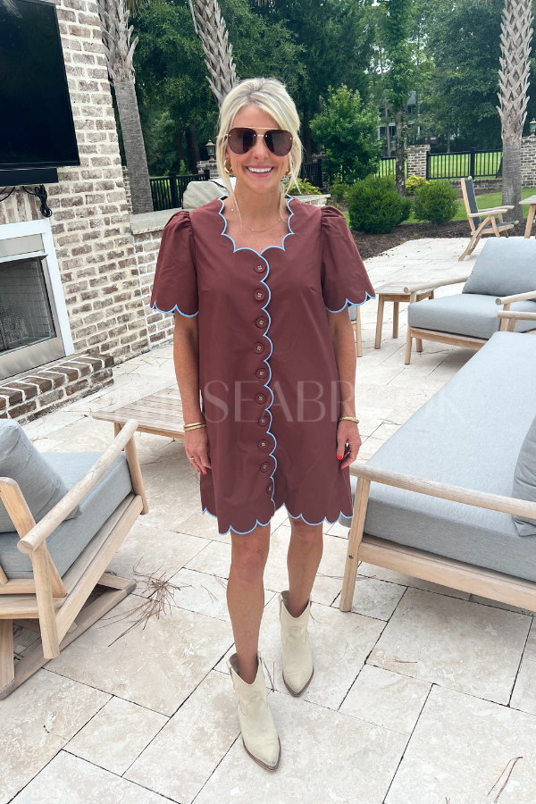 Charnette dress, brown