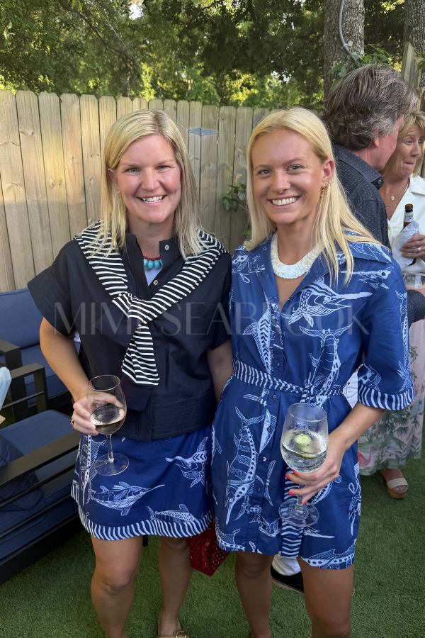 Cheeca Wrap Skirt Coverup aka “The Marge” by King + Pitt, blue billfish print (pre-order)