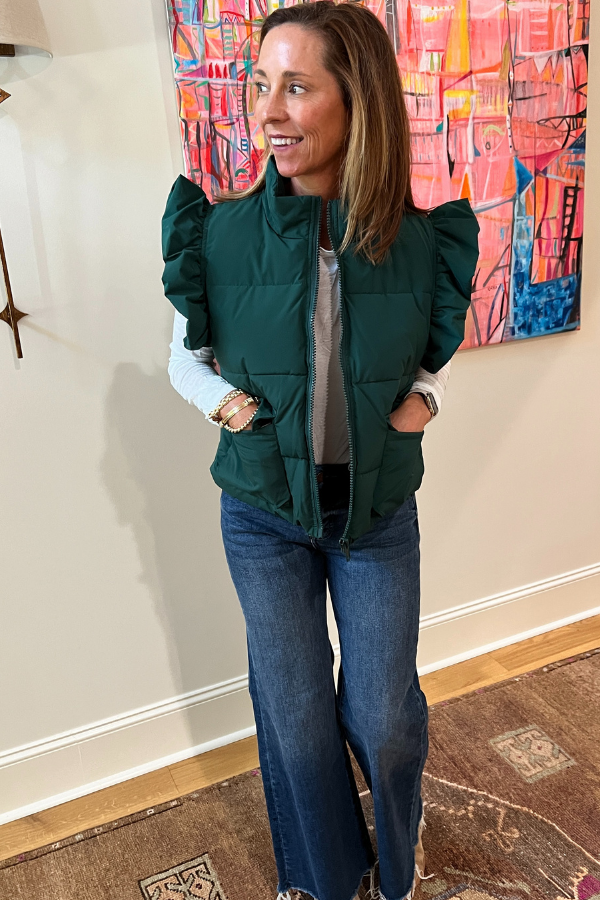 Cheryl jacket, hunter green