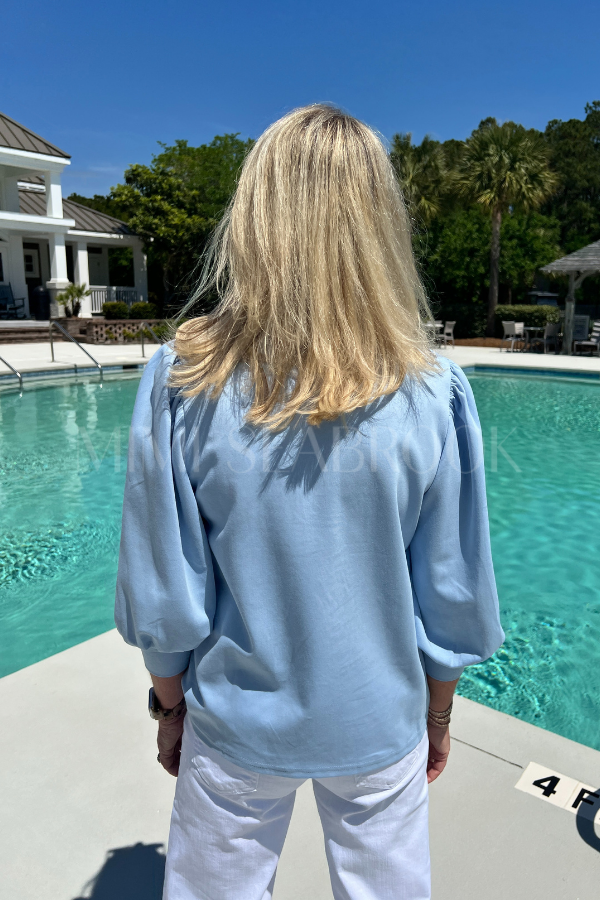 Cholley top, blue