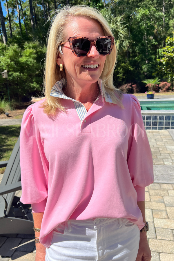 Cholley top, pink