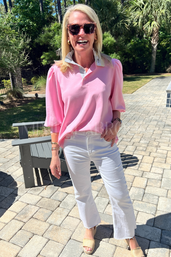 Cholley top, pink